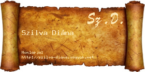 Szilva Diána névjegykártya